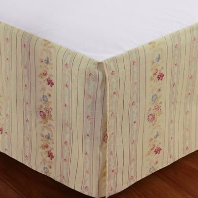 Antique Rose Bed Skirt by Greenland Home Fashions in Multi (Size TWIN)