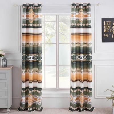 Zuma Window Curtain Panel Pair by Barefoot Bungalow in Cactus