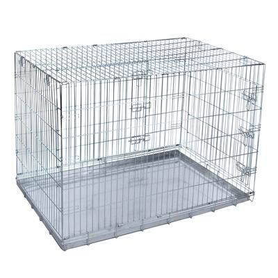 Double Door Transport Cage for Dogs, Size XXL: 118x78x84cm (LxWxH)