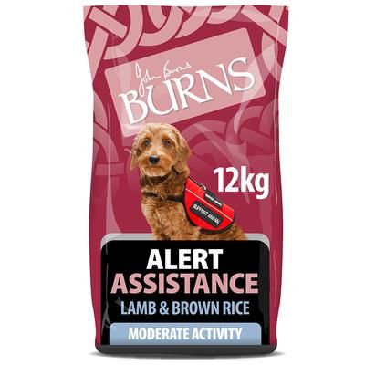12kg Alert Lamb & Brown Rice Burns Dry Dog Food