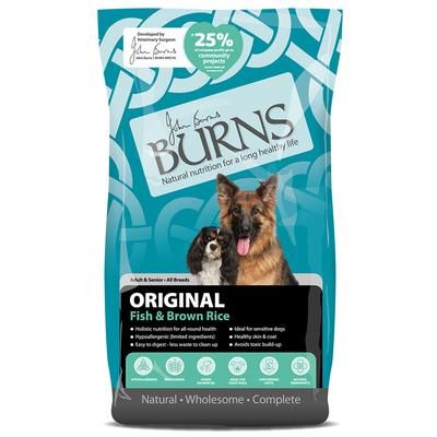 2x12kg Adult & Senior Fish Burns Dry Dog Food