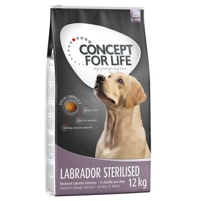 2x12kg Labrador Sterilised Concept for Life Dry Dog Food