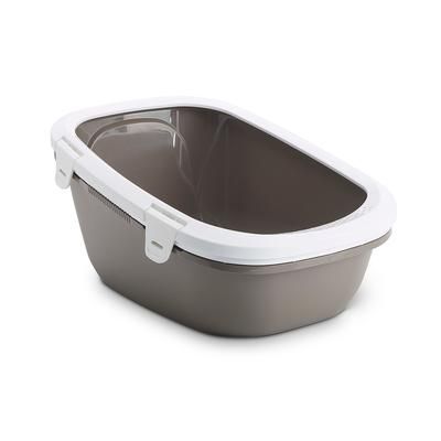 Savic Grey & White Simba Cat Litter Tray + Tray Bags