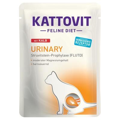 24x85g Veal Urinary Pouches Kattovit Wet Cat Food