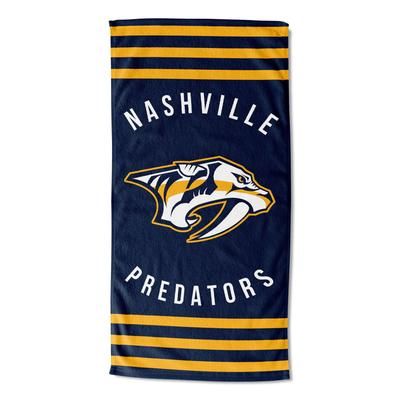 Predators Stripes Beach Towel by NHL in Multi