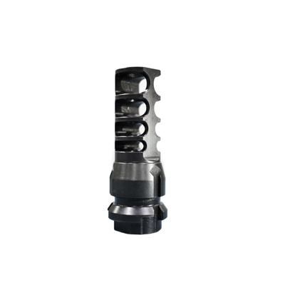 JMac Customs 4C 14-1LH 4-Port Muzzle Brake with KeyMount Black Nitride Black RRD-4C-14F-KM