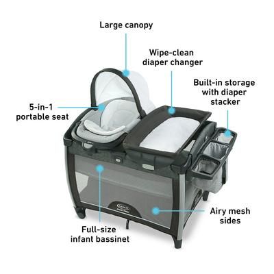 Graco Pack 'n Play Rock 'n Grow Playard - Orson