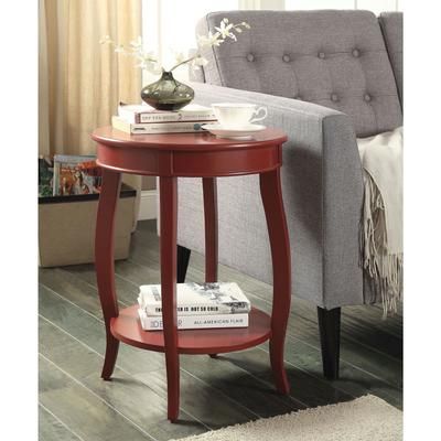 Accent Table Living by Acme in Red