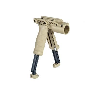 FAB Defense 2nd Gen Bipod-Foregrip with Built-in Tactical Light Flat Dark Earth FX-TPODG2SLT