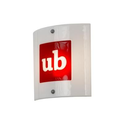 "11"Sq Metro Fusion Personalized UB Logo Wall Sconce - Meyda Lighting 162914"