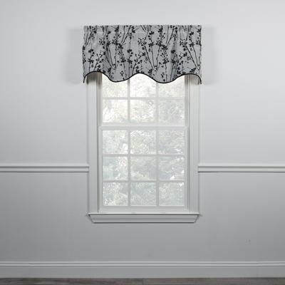 Meadow Lined Scallop Valance by Meadow in Chrome