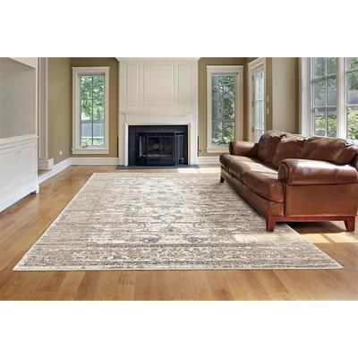 Luxe Weavers Beverly Collection 6486 Cream 8x10 Rustic Abstract Area Rug - Luxe Weavers 6486 Cream 8x10