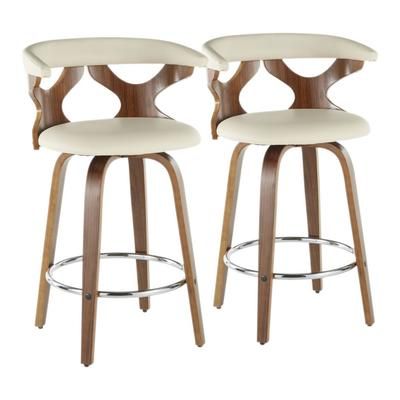 Gardenia Counter Stool ( Set of 2 ) - LumiSource B26-GARD2-SWVR WLCR2