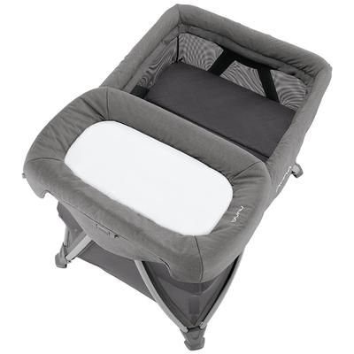 Nuna SENA Aire Playard with Zip-Off Bassinet + Changer (One Box) - Granite