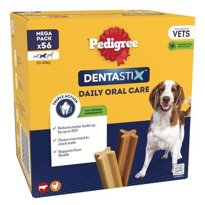 112x Medium Dentastix Pedigree Daily Oral Care Dog Dental Chews
