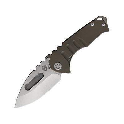 Medford Praetorian Genesis T S35VN Framelock Folding Knife 3.5" tumbled finish S35VN stainless drop point bla Bronze anodized titanium handle