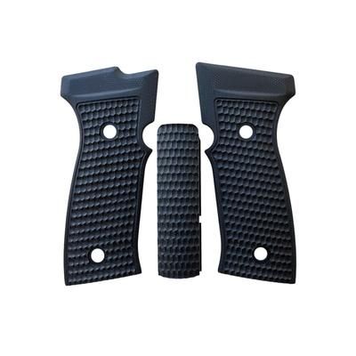 Hogue Sig Sauer P320 AXG Flat Panels Piranha G10 Solid Black 48139