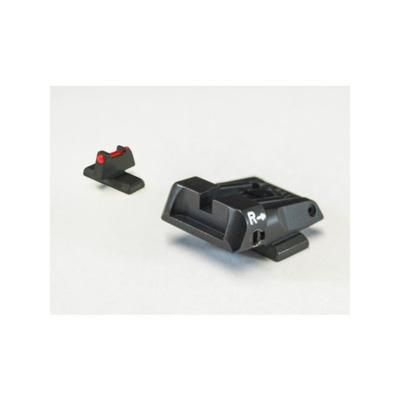 LPA SPS Fully Adjustable Fiber Optic Front Sight Set For Beretta APX Black SPS14BE6F