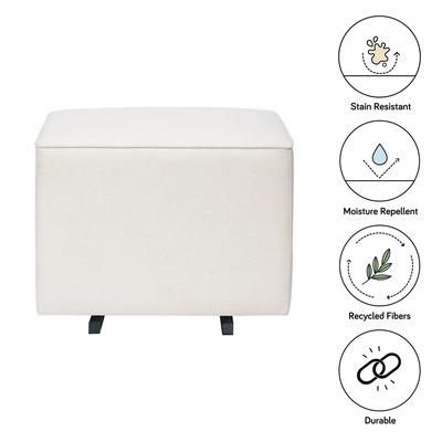 Babyletto Kiwi Gliding Ottoman - Performance Cream Eco-Weave