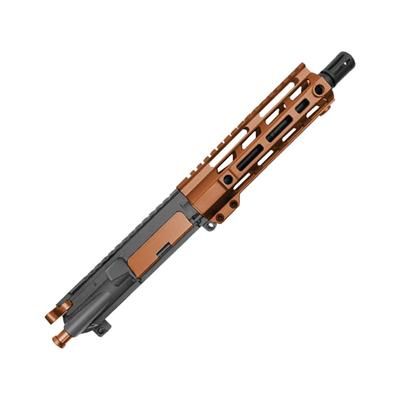 XTS Complete Upper Receiver w/o BCG AR-15 300 BO 17.5in 8.5in Pistol 1-8 Twist 5/8x24 Thread M-LOK Bird Cage Black Nitride Finish Bronze XTSCU8300BR