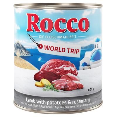 6x800g Lamb Greece World Tour Rocco Wet Dog Food