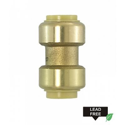 1 in. x 1 in. Lead Free Brass Push-Fit Coupling - American Imaginations AI-35076