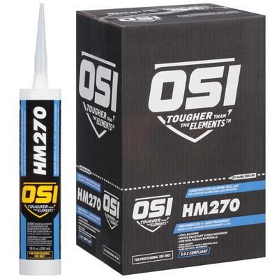 OSI HM270 Construction Silicone Sealant (Carton of 12) 000 - Clear
