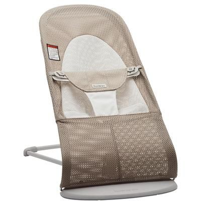 BabyBjrn Bouncer Balance Soft, Light Gray Frame Mesh Gray Beige/Grey