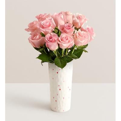 1-800-Flowers Flower Delivery New Baby Girl Bouquet Pink Roses W/ Vase | Happiness Delivered To Their Door
