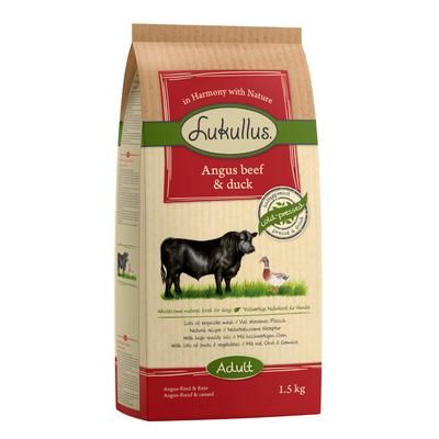 1.5kg Angus Beef & Duck Cold-Pressed Lukullus Dry Dog Food