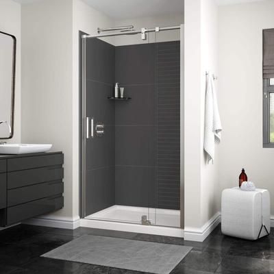 Maax Utile Alcove 48 x 36 Erosion Shower Wall - Charcoal 107460-306-515