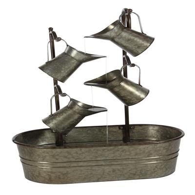 Grey Iron Farmhouse Fountain by Quinn Living in Grey