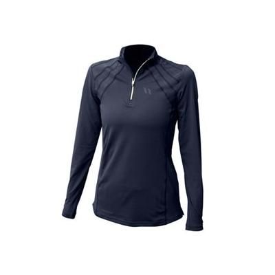 Back On Track Odele Iontex 1/4 Zip Long Sleeve - M - Blue - Smartpak