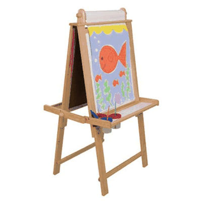 KidKraft Deluxe Wood Easel in Natural