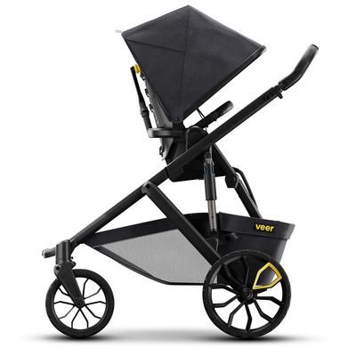 Veer Switch&Roll Single-to-Double Stroller + Color Kit Bundle - Pink Agate