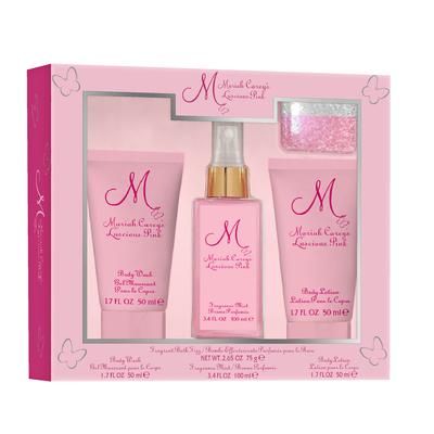 Luscious Pink Fragrance 4 Pcs Gift Set Standard From Mariah Carey For Women Standard Fragrance Mist for Women