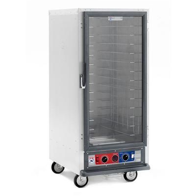 Metro C517-CFC-4 3/4 Height Non-Insulated Mobile Heated Cabinet w/ 14 Pan Capacity, 120v, Clear Door, Fixed Wire Slides