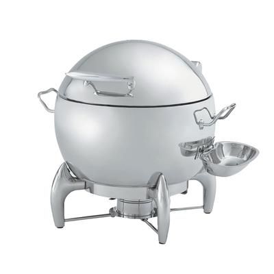 Vollrath T3633 Round Chafer w/ Hinged Lid & Chafing Fuel Heat, Stainless Steel