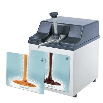 Server 85070 3 qt Hot Fudge Warmer - 1/8 oz Increments, 120v, Silver