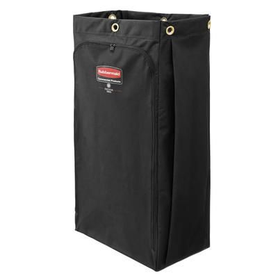 Rubbermaid 1966888 30 gal Bag for Housekeeping Cart - Canvas w/ Vinyl Lining, Black