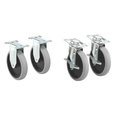 Rubbermaid 1997371 5" Casters for RCP Utility Carts, Gray