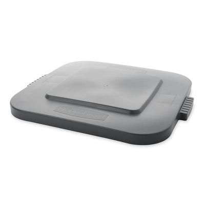 Rubbermaid FG352700GRAY Square Flat Trash Can Lid - Plastic, Gray