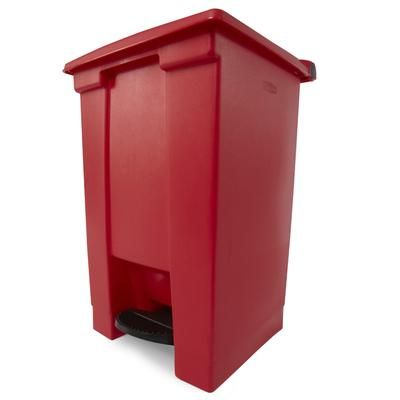 Rubbermaid FG614400RED 12 gal Step-On Container - Red, 12 Gallon