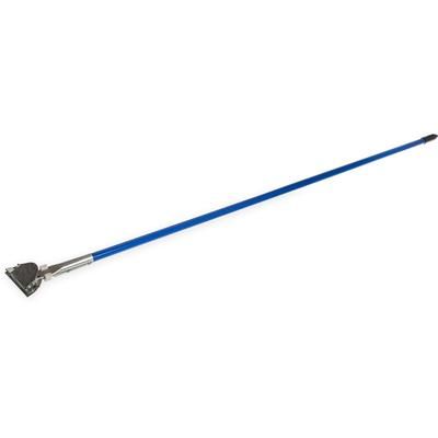 Carlisle 36201300 60"L Flo-Pac Dust Mop Handle w/ Connector, Blue Vinyl Over Metal, Vinyl-Coated Metal, 60" x 15/16"