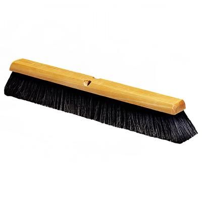 Carlisle 4503103 24" Push Broom Head w/ Horsehair & Polypropylene Bristles, Black, Beige