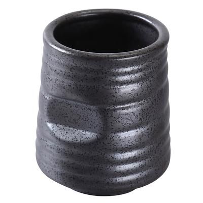 Yanco DB-9303 10 oz Diamond Black Tea Cup - Porcelain, Black