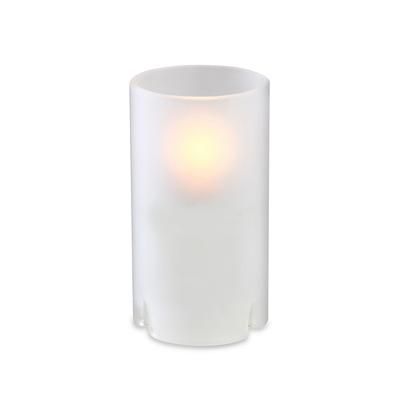 Sterno 80122 Nikola Candle Lamp - 3 3/8"D x 4 1/2"H, Glass, Frost, White, Case of 6