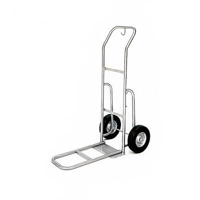 Forbes Industries 1550 Standard Bellman's Handtruck w/ 24" Dropnose - Brushed Stainless Steel