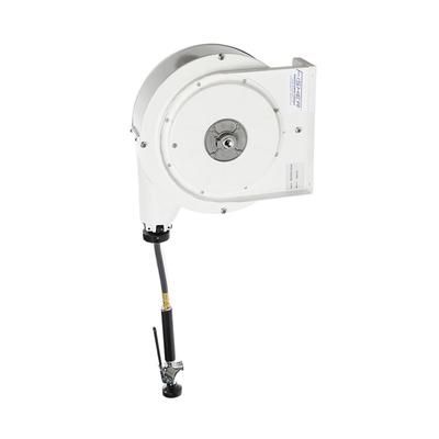Fisher 29851 30 ft Closed Hose Reel Assembly w/ Wall Mount Spray Valve - 1/2" NPT, White