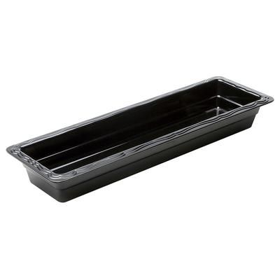 Elite Global Solutions CM620-B 2 1/2"D Half Size Long Food Pan, Black